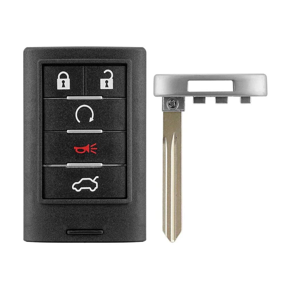 Keyless Entry Remote Key Fob 5 Button for Cadillac CTS (2008-2013)
