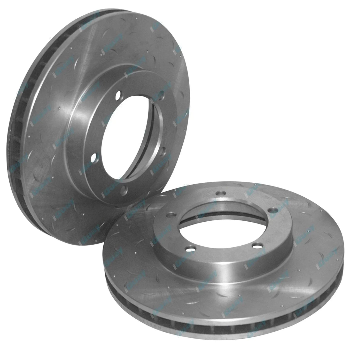 Front Drilled Slotted Disc Rotors HD Pads for Landcruiser 76 78 79 Series