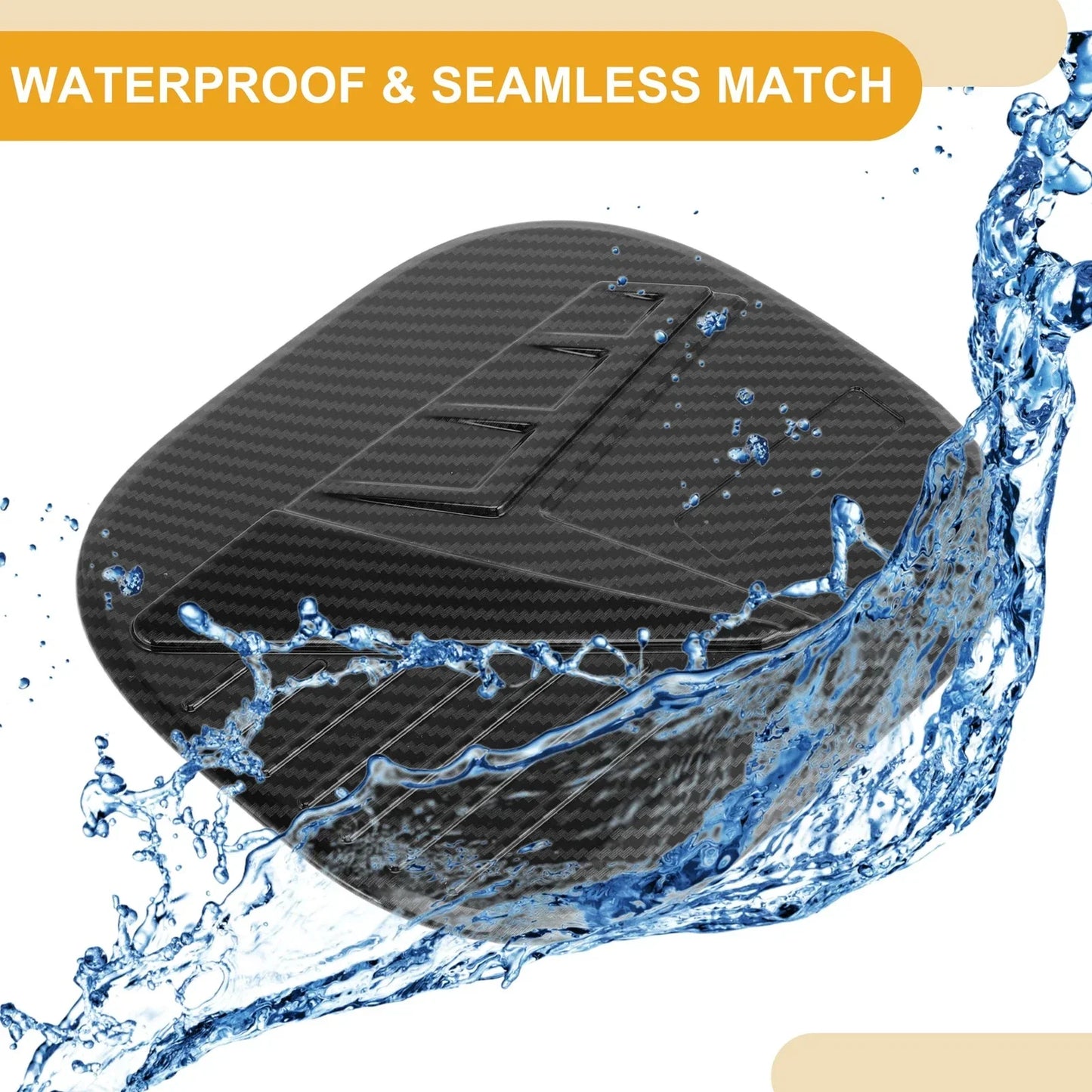 Fuel Tank Door Cap for Hyundai Tucson 2021-2025 Gas Tank Flap Carbon Fiber Black