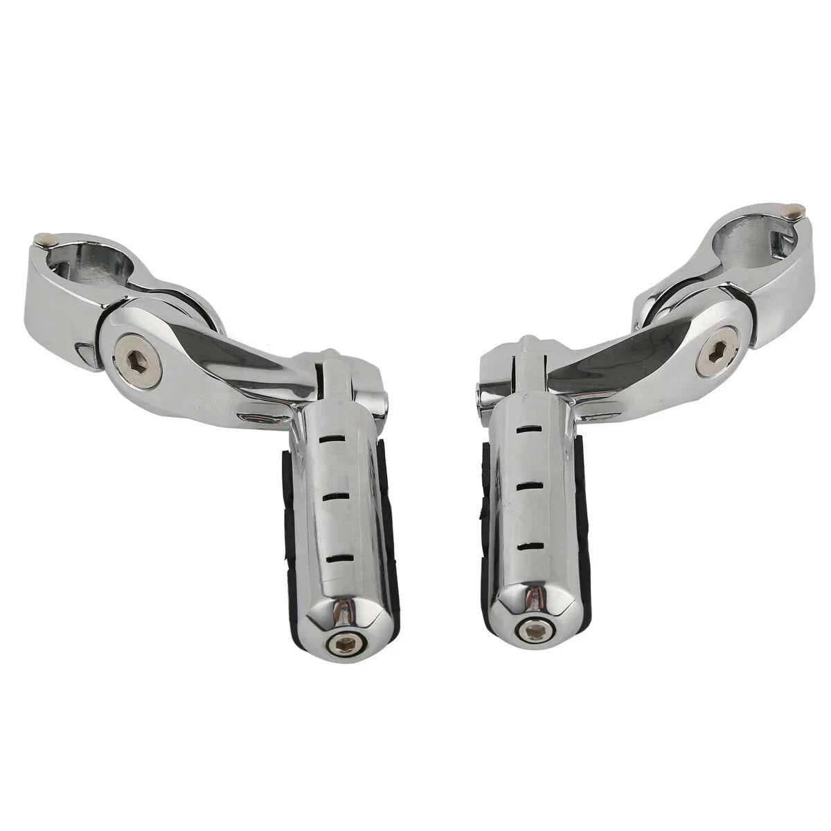 1 1/4" Highway Bar Short Angled Footpegs for Harley Electra Street Glide (2007-2023)
