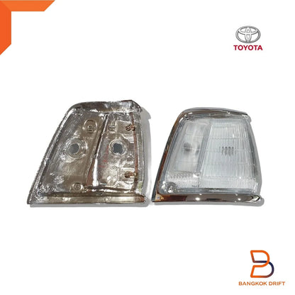 Chrome White Turn Signal Light Blinker Lamp for Toyota Hilux (1988-2005)