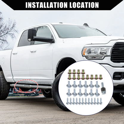 Car Pedal Screw Mountings for Dodge Ram 1500 2500 (2010-2023) - 1 Set