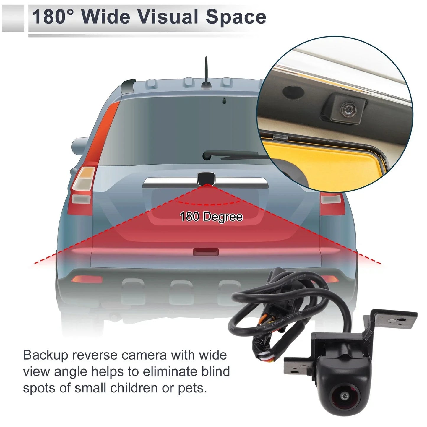 Rear View Camera 120-180 Degree for Hyundai Tucson (2016-2019)