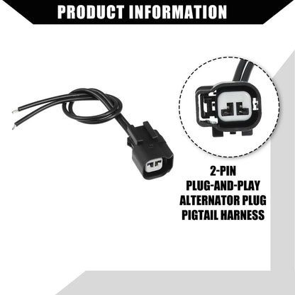 2 x Pin Alternator Plug Pigtail Harness for Dodge Ram 1500 2500 3500 4500