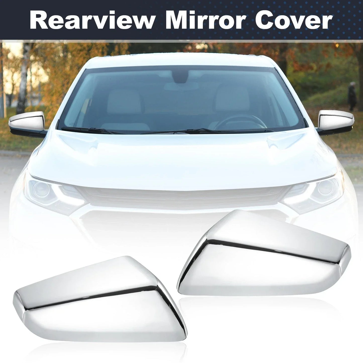 2 x Left Right Side Wing Mirror Covers for Chevrolet Equinox, GMC Terrain