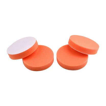 4pc 125mm/5in Car Polishing Buffing Pad Flat Sponge Polisher Buffer Pads