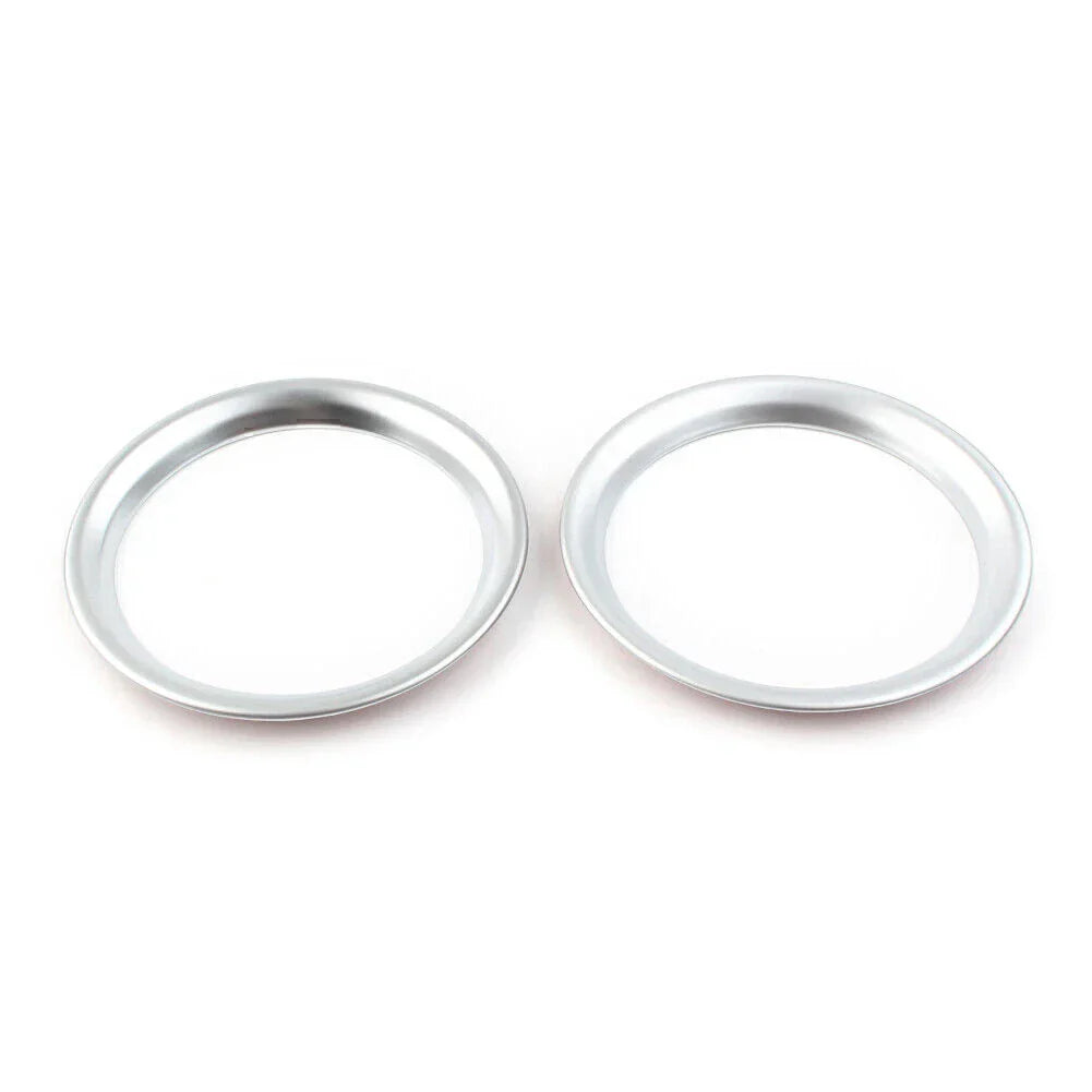 ABS Chrome Front Console Cup Holder Trims for Toyota Sienta (2016-2018)