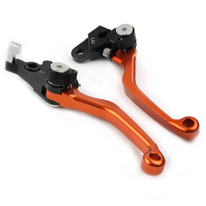 Orange CNC Pivot Brake Clutch Levers for Honda XR250 XR400 (1995-2007)