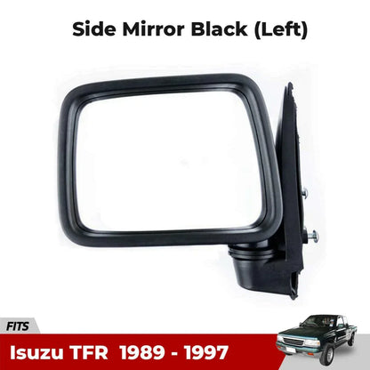 Side Mirror Black Left Fits Isuzu TF TFR Holden Rodeo Pickup Truck UTE 1989-97