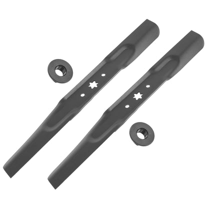Deck Blades with Nuts Replacement for Cub Cadet RZT42 XT1-LT42 XT2-LX42 (2015–2015)