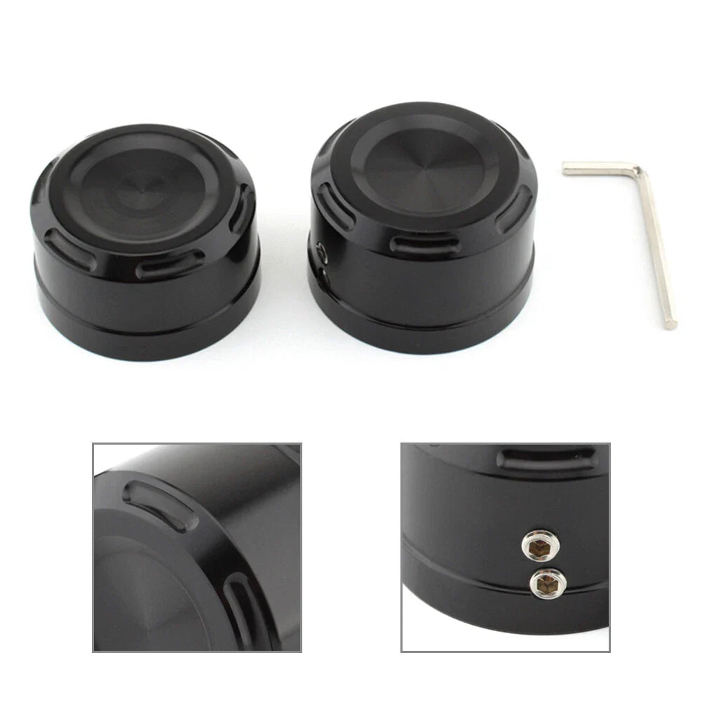 Rear Axle Bolt Nut Cap Covers  for Harley Softail (2018-2023) Black