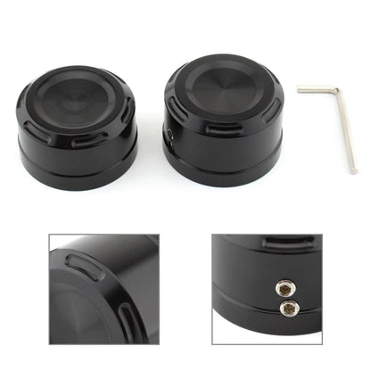 Rear Axle Bolt Nut Cap Covers  for Harley Softail (2018-2023) Black