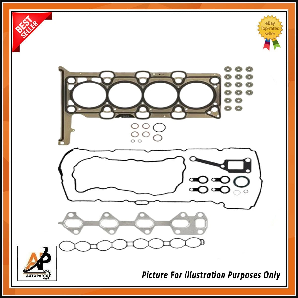Full Head Gasket Set and Head Bolts for Hyundai Kia 2.2L D4HB (2011–2017)