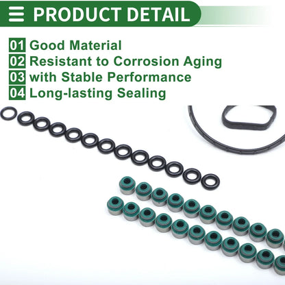 Engine Valve Cover Gasket Kit for Dodge Avenger 3.6L (2011-2014) 1 Set