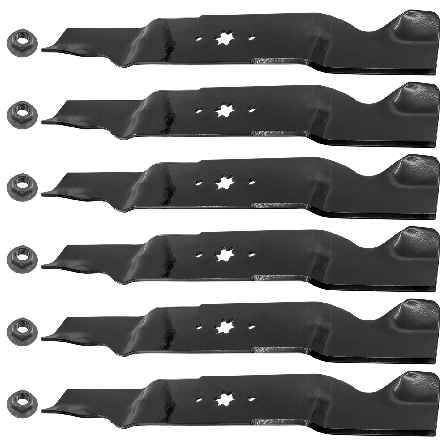 Deck Blades 54 Inch Heavy Duty w Nuts for MTD Cub Cadet (2015–2015)
