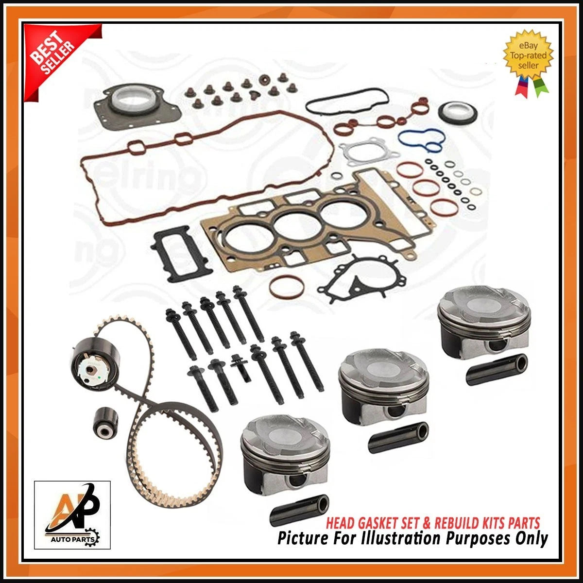 Cylinder Head Gasket Set Replacement Kit for Citroen C3 II 1.2 (2009–2021)