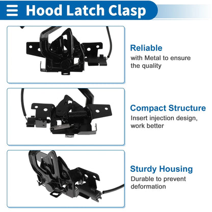 Hood Latch Assembly for Hyundai Kona (2018-2023) 1 x Quality Replacement