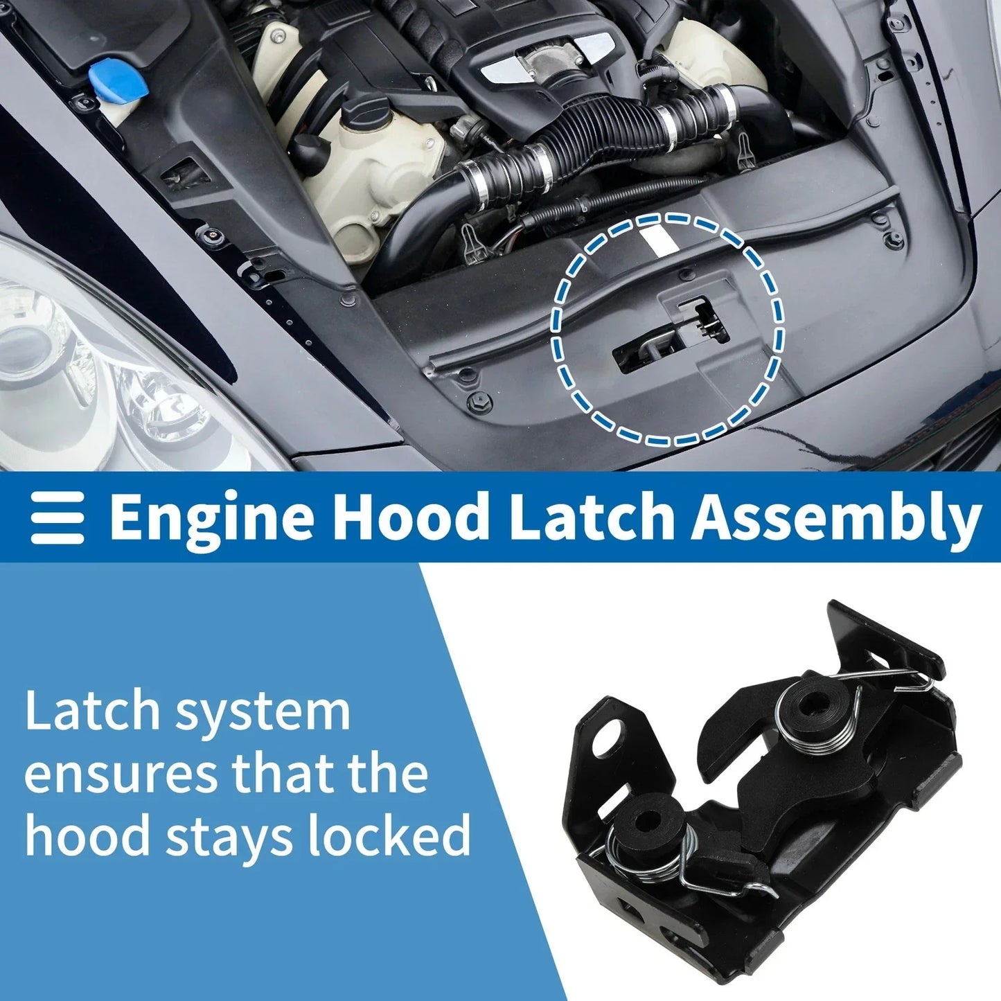 Hood Latch Assembly for Mercedes-Benz C-Klasse W204 (2007-2014) 1 x Pcs