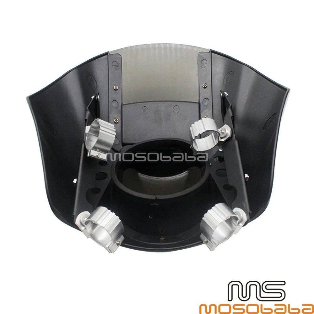 Headlight Fairing Windshield w/ 42-50mm Mount Clamp for Harley XL
