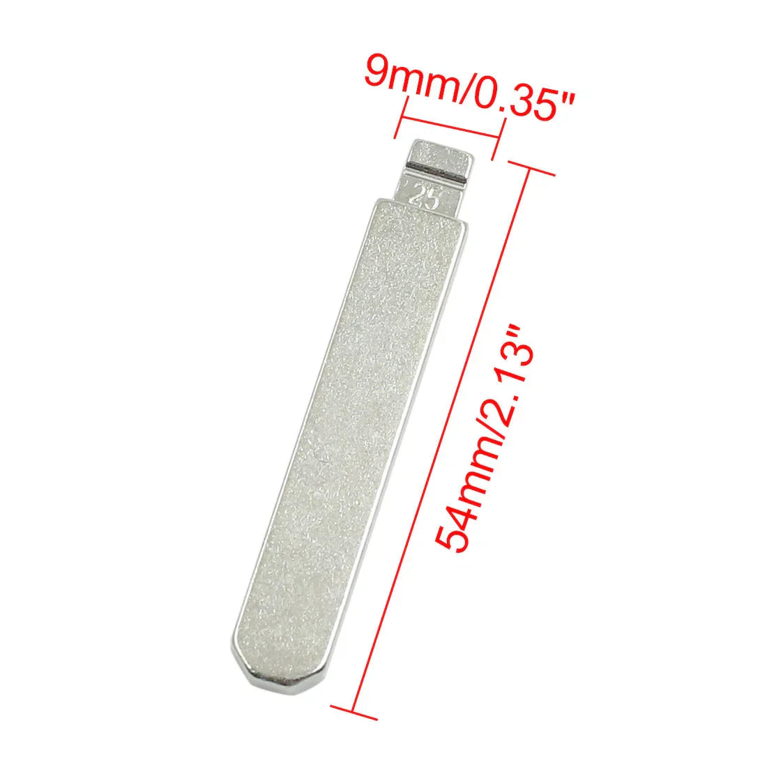 10 x Metal Uncut Insert Blank Blades for Honda Accord (2003-2007)