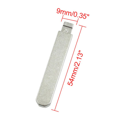 10 x Metal Uncut Insert Blank Blades for Honda Accord (2003-2007)