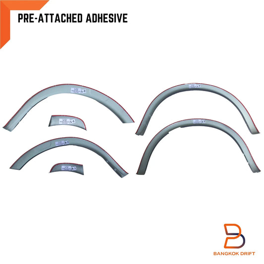 3" Matte Black Fender Flare Wheel Arch for Nissan Navara Ute (2021-2024)