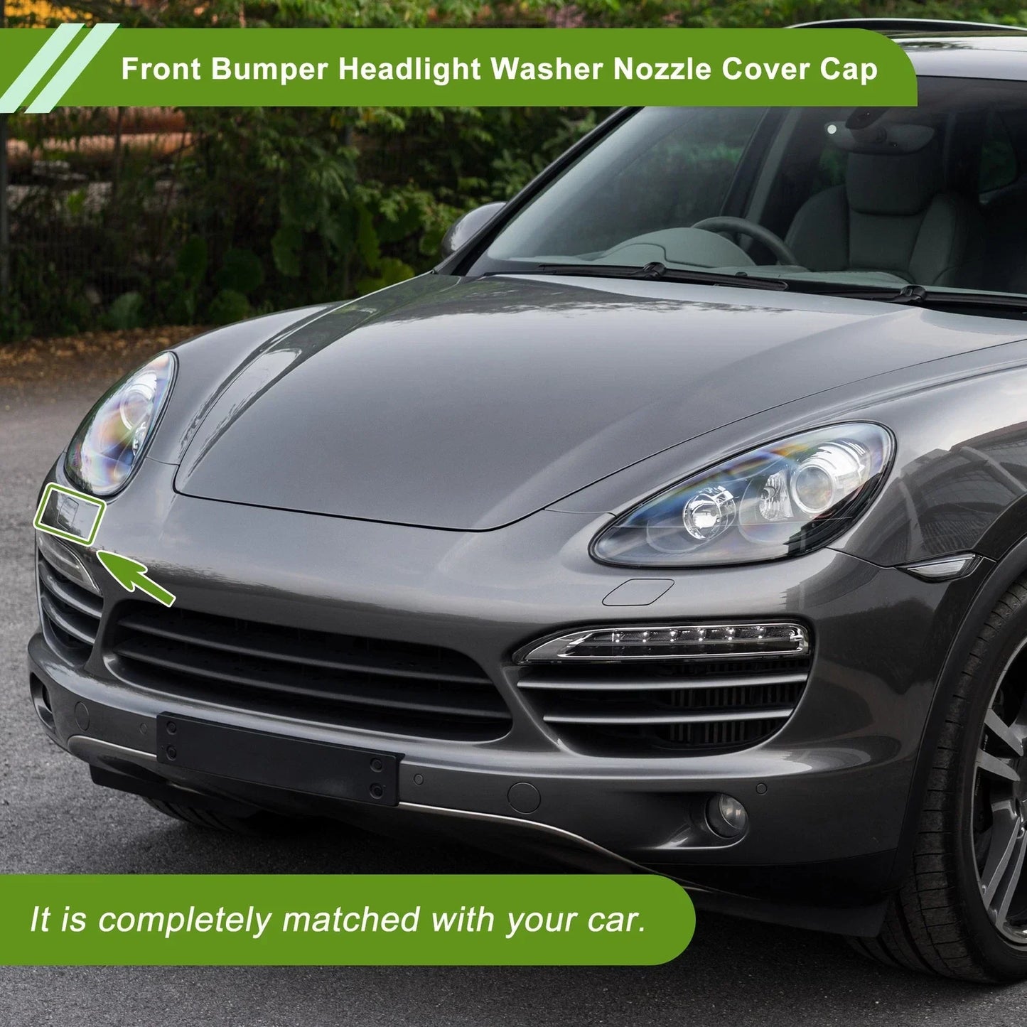 Washer Nozzle Cover for Porsche Cayenne 92A 2015-2017 Black