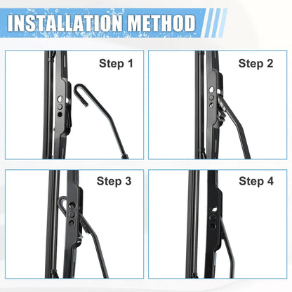 Rear Windshield Wiper Blade Arm Set for Chrysler Town & Country (2008-2016)