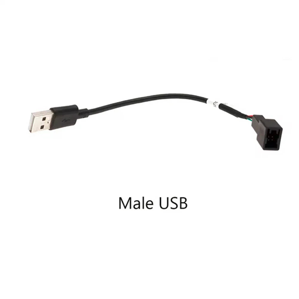 4 PIN USB Plug CD Radio Player Cable Connector Adapter for Mitsubishi Pajero