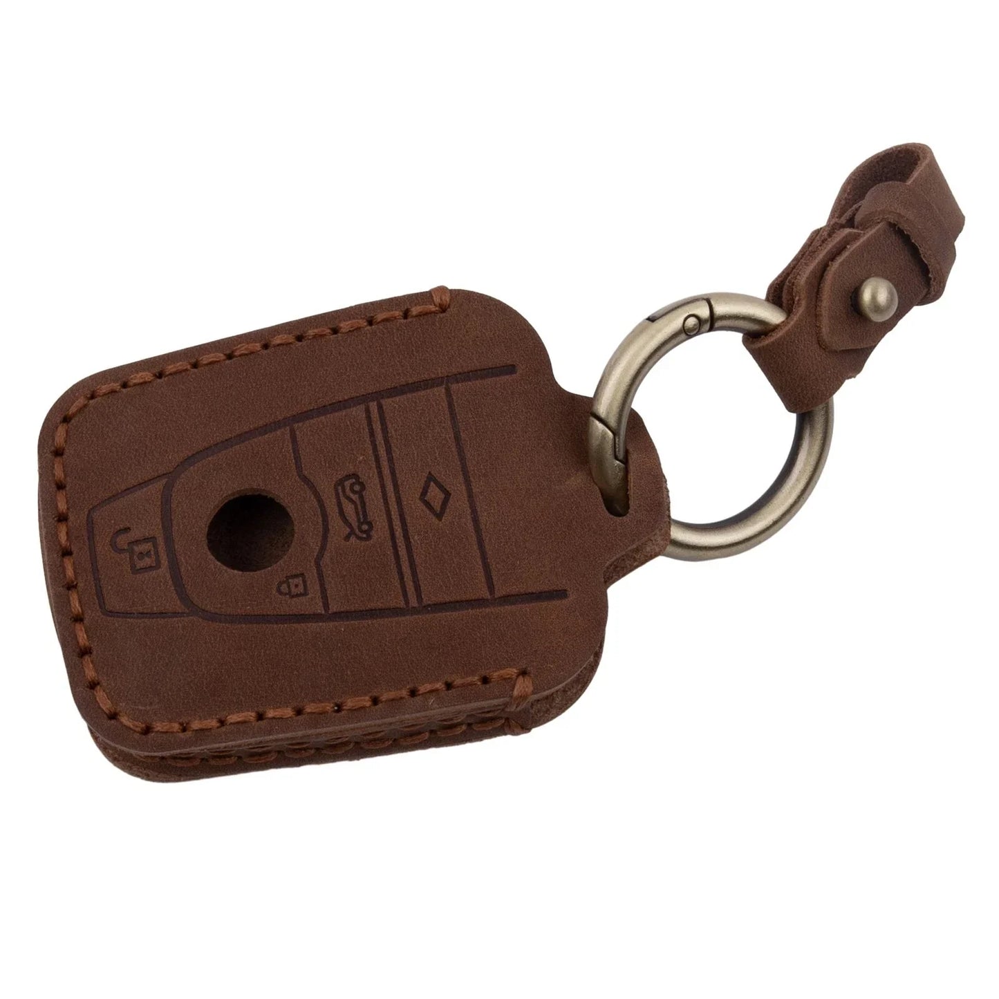 Leather / Key Case Cover Holder Shell for BMW Keyless