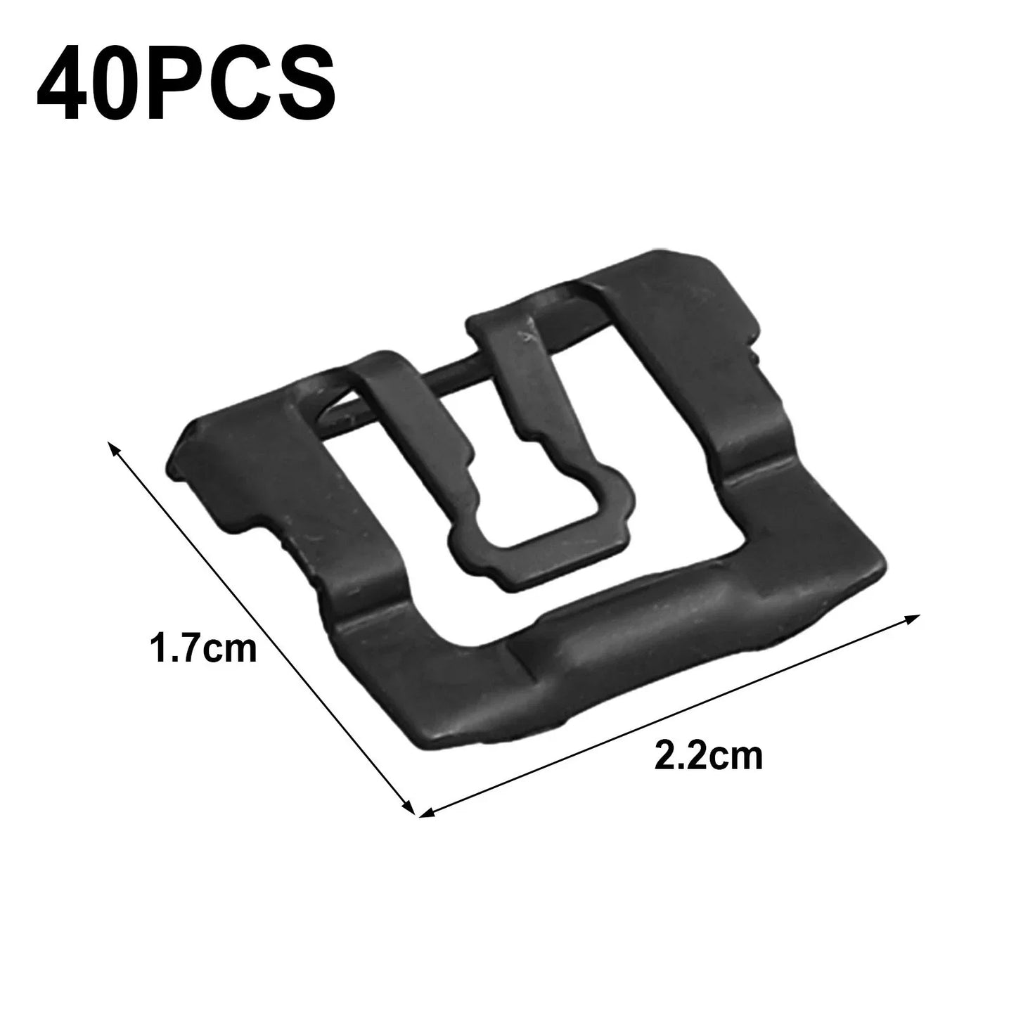 Windshield Clips Trim Molding Clips Stainless Steel 40PCS for Car