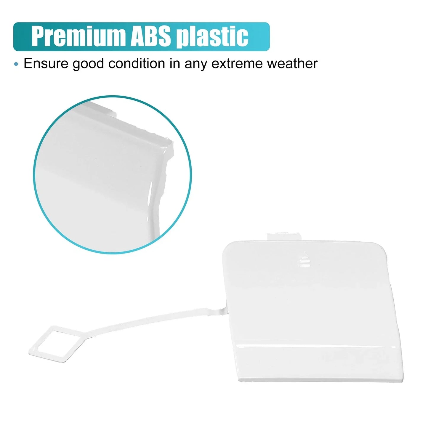 Rear Bumper Tow Hook Cap for Mercedes Benz E-Class (2010-2016) White