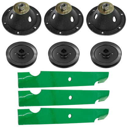 Deck Spindle Blade and Pulley Replacement for Ferris FW35 (1995–2015)