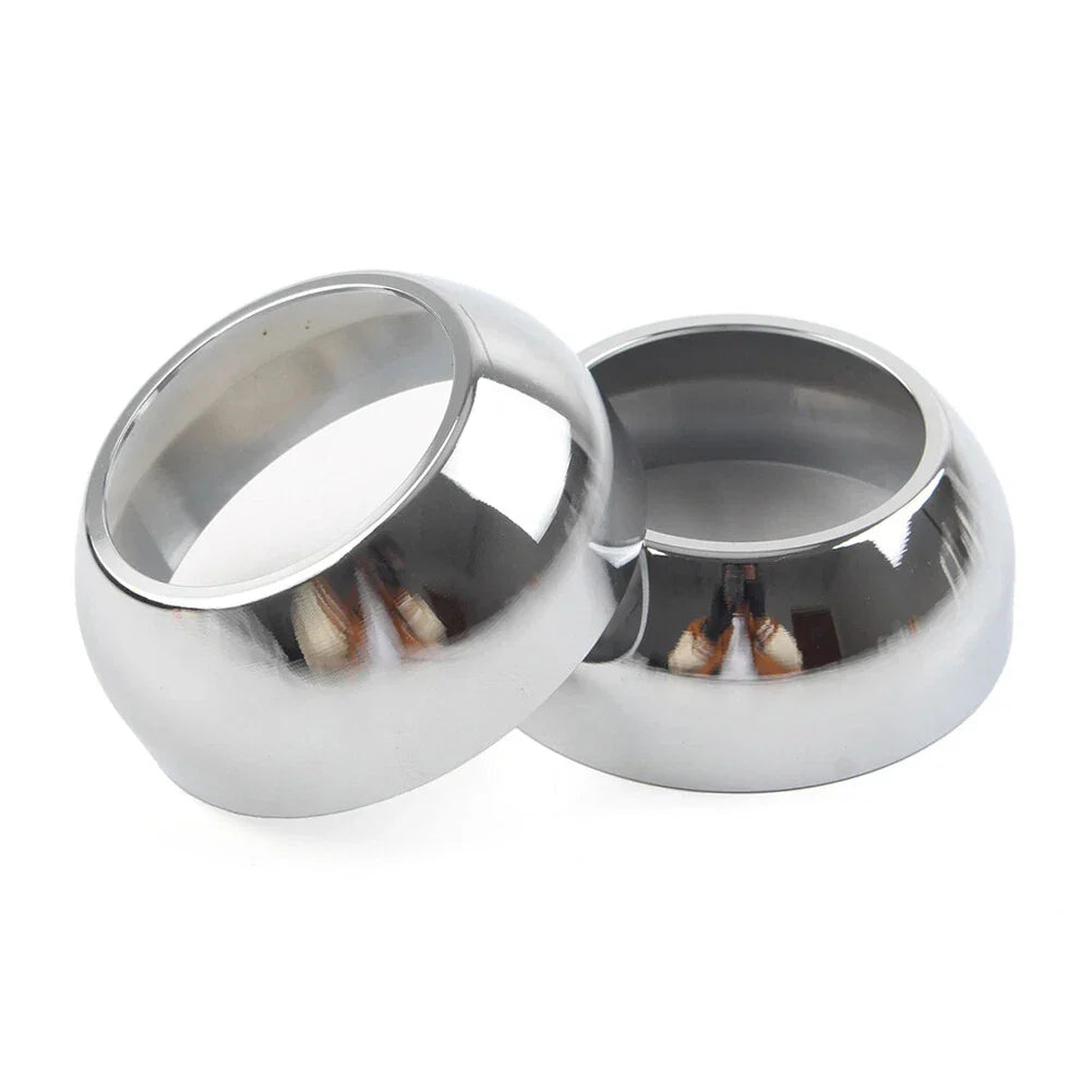 39mm Chrome Front Fork Boot Cap Covers for Harley Sportster Dyna FXR FXD