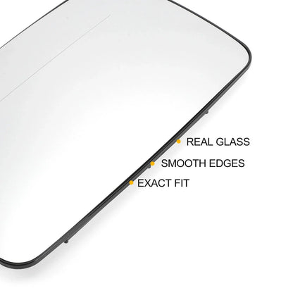 Left Upper White Mirror Glass with Back Heated for Mercedes Sprinter (1995-2006)