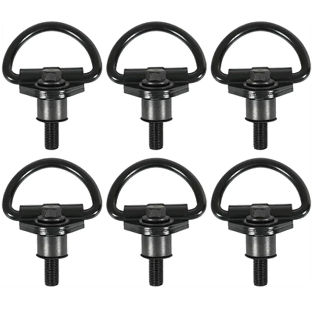6 x Steel Cargo Hooks for Ford Transit 150 250 350 Van (2014-2023)