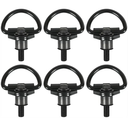 6 x Steel Cargo Hooks for Ford Transit 150 250 350 Van (2014-2023)