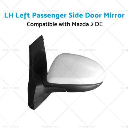 Left Passenger Side Door Mirror LH for Mazda 2 (2006-2014)