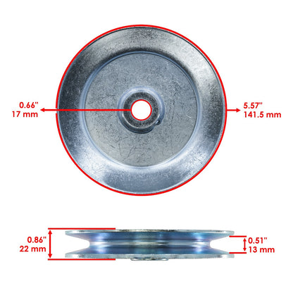 Deck Spindle Pulley Assembly for Toro TimeCutter MX4200 MX4250 (42in) (2005–2018)