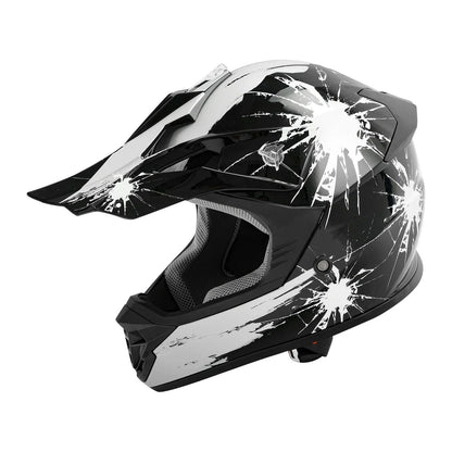 Youth ATV Helmet Full Face Off Road Dirt Bike for Kids S M L XL
