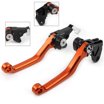 Dirt Clutch Brake Levers for Kawasaki KLX250 D-TRACKER (1993-1997) - ORANGE