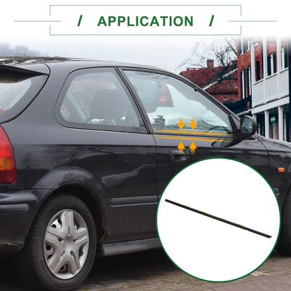 2 x Front Left & Right Weatherstrip Window Seals for Honda