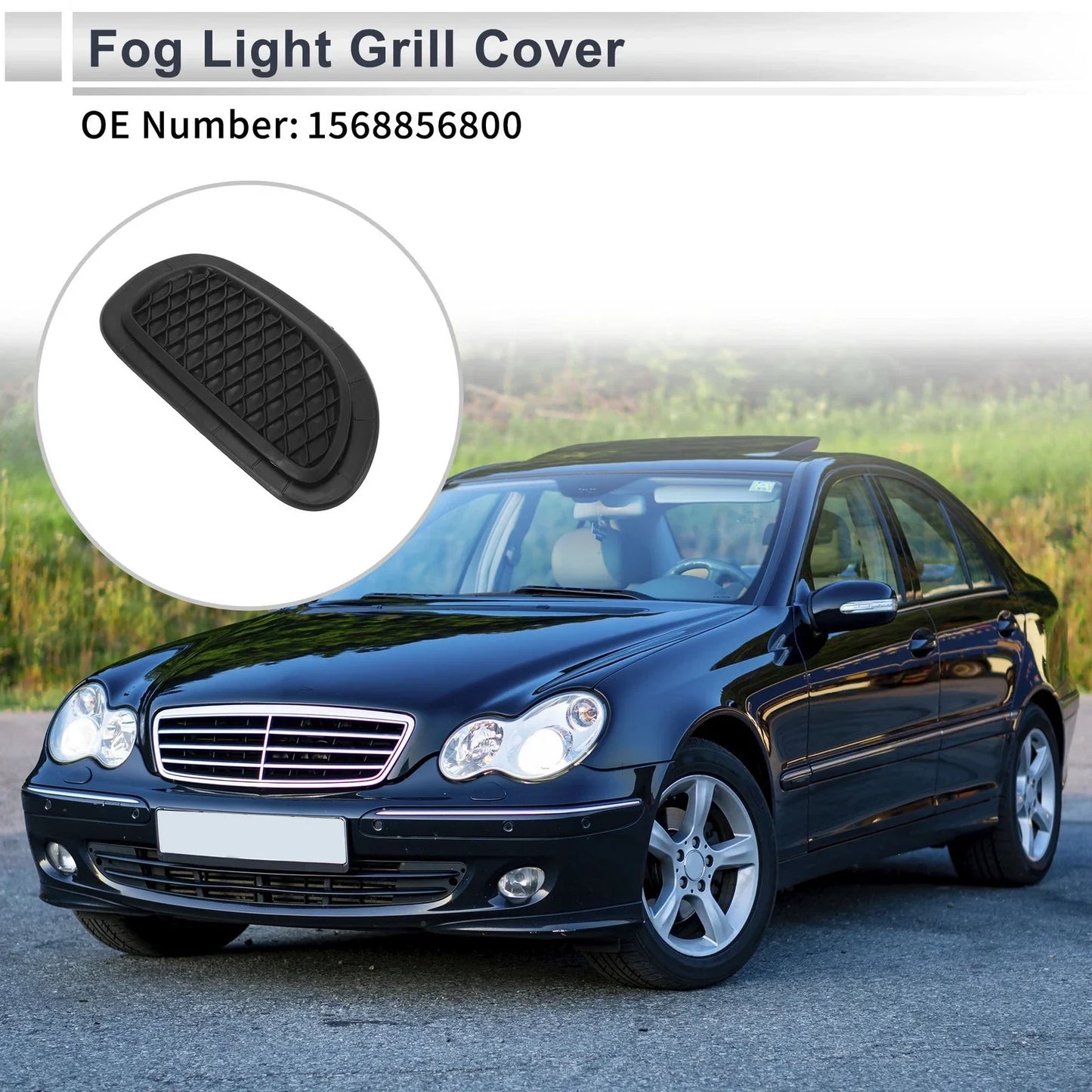 Front Right Fog Light Grill for Mercedes Benz GLA220 (2014-2020)