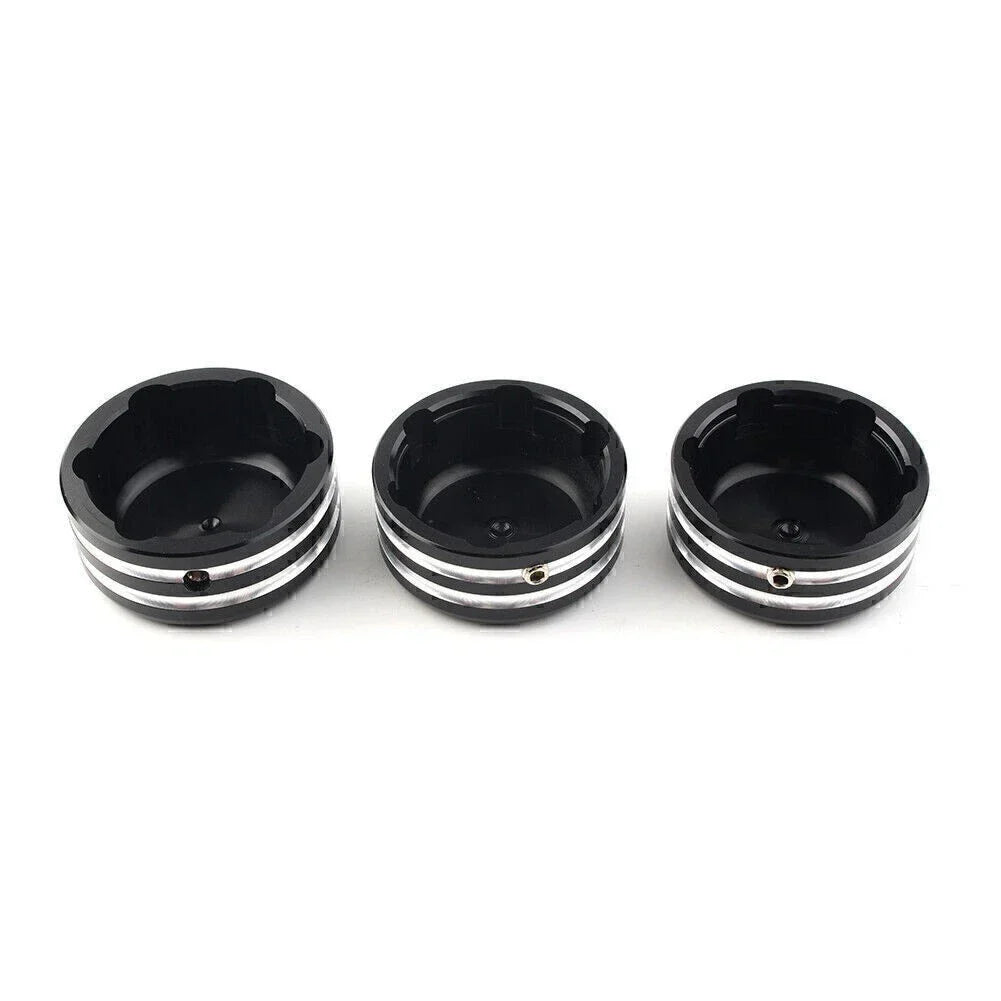CNC Upper Fork Stem Nut Cover Black for Harley Sportster 883 (2004-2023)