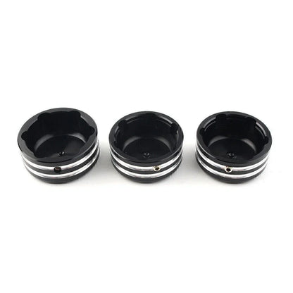 CNC Upper Fork Stem Nut Cover Black for Harley Sportster 883 (2004-2023)