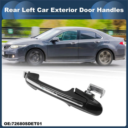 Rear Left Exterior Door Handle for Honda Accord (2003-2007) Silver Tone
