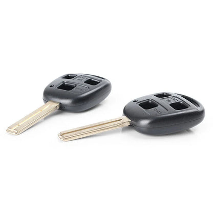3 x Buttons Replacement Key Fob Shell Case for Lexus Car Black