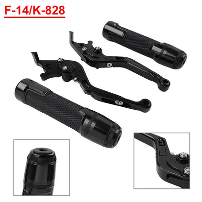 Folding Extendable Brake Clutch Lever Grip Set for Kawasaki ZX6R ZX9R (2000-2002)