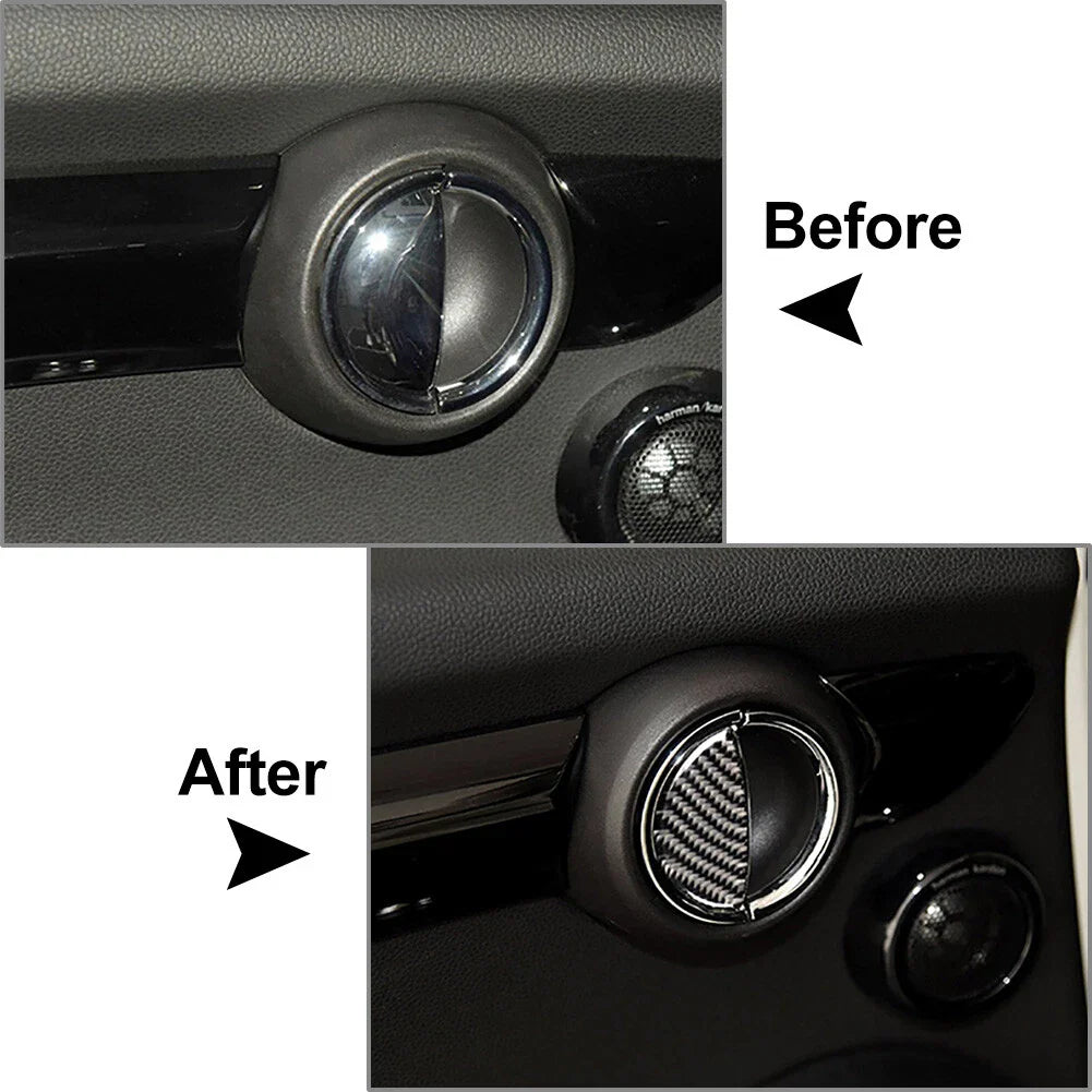 Carbon Fiber Door Handle Covers for BMW Mini Cooper R55 R56 R60 F55 (2003-2018)
