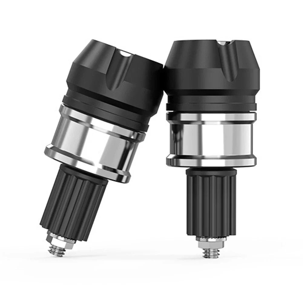CNC Aluminum Handlebar Grips Bar End Cap Plug for Motorcycle ATV Silver